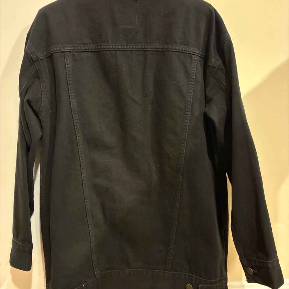 Gap Studded Oversized Icon Denim Jacket black size XS - Picture 4 of 4